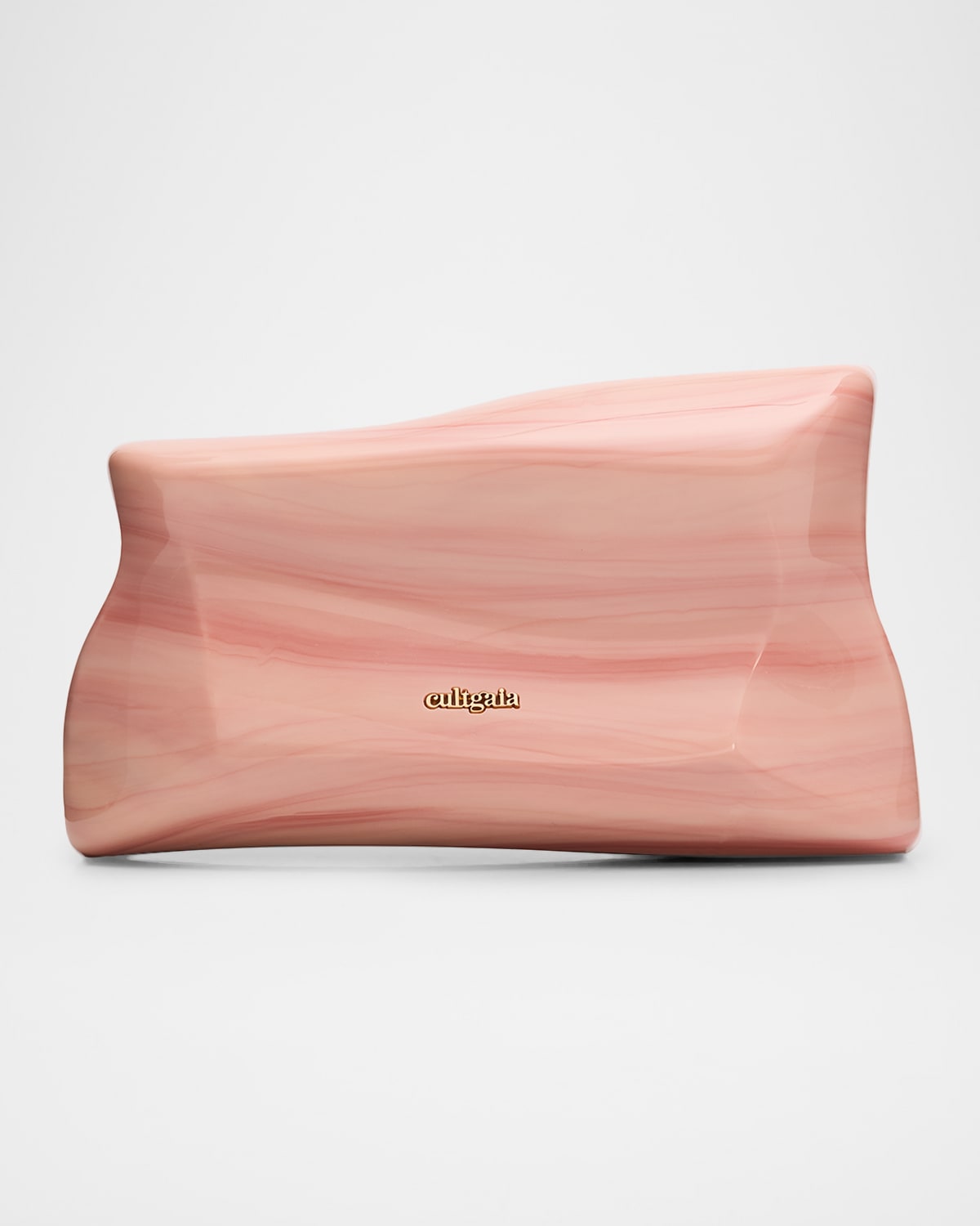 Cult Gaia Malaya Sculptural Marbled Acrylic Clutch Bag