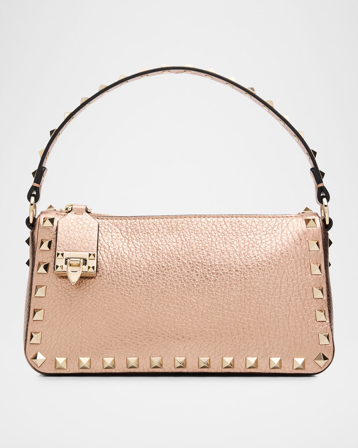 Valentino Garavani VSling Metallic Leather Mini VLOGO Top-Handle Bag