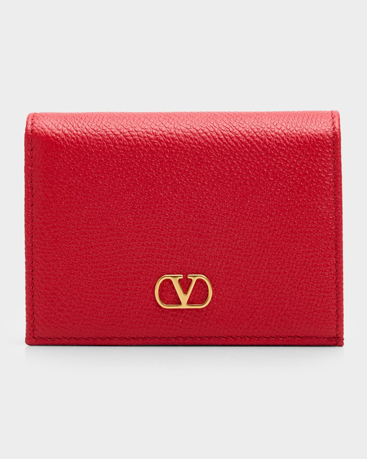 VLOGO Calfskin Flap Wallet