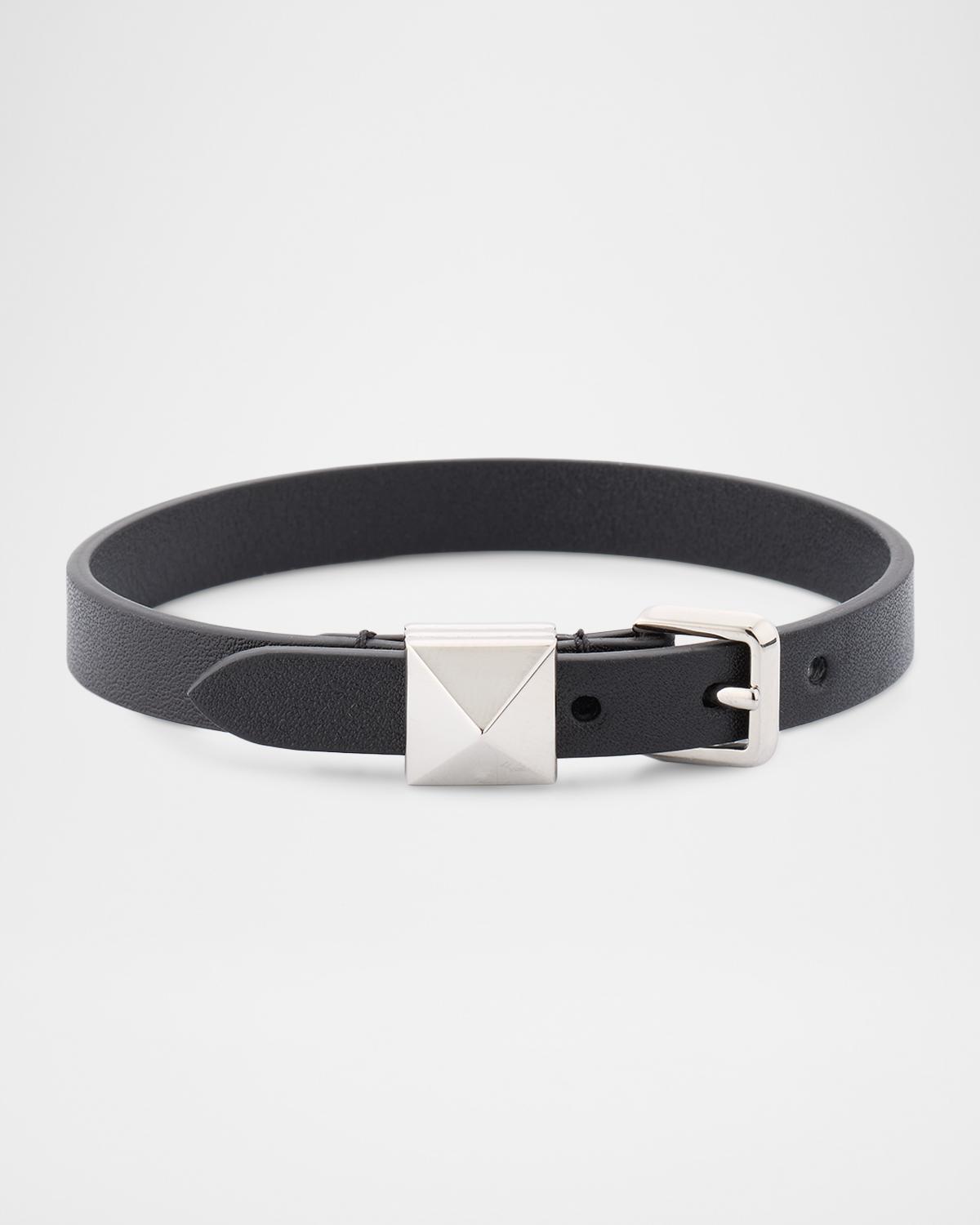Rockstud Leather Bracelet