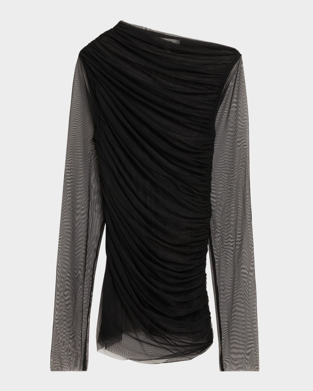 Frame The Draped Top In Black