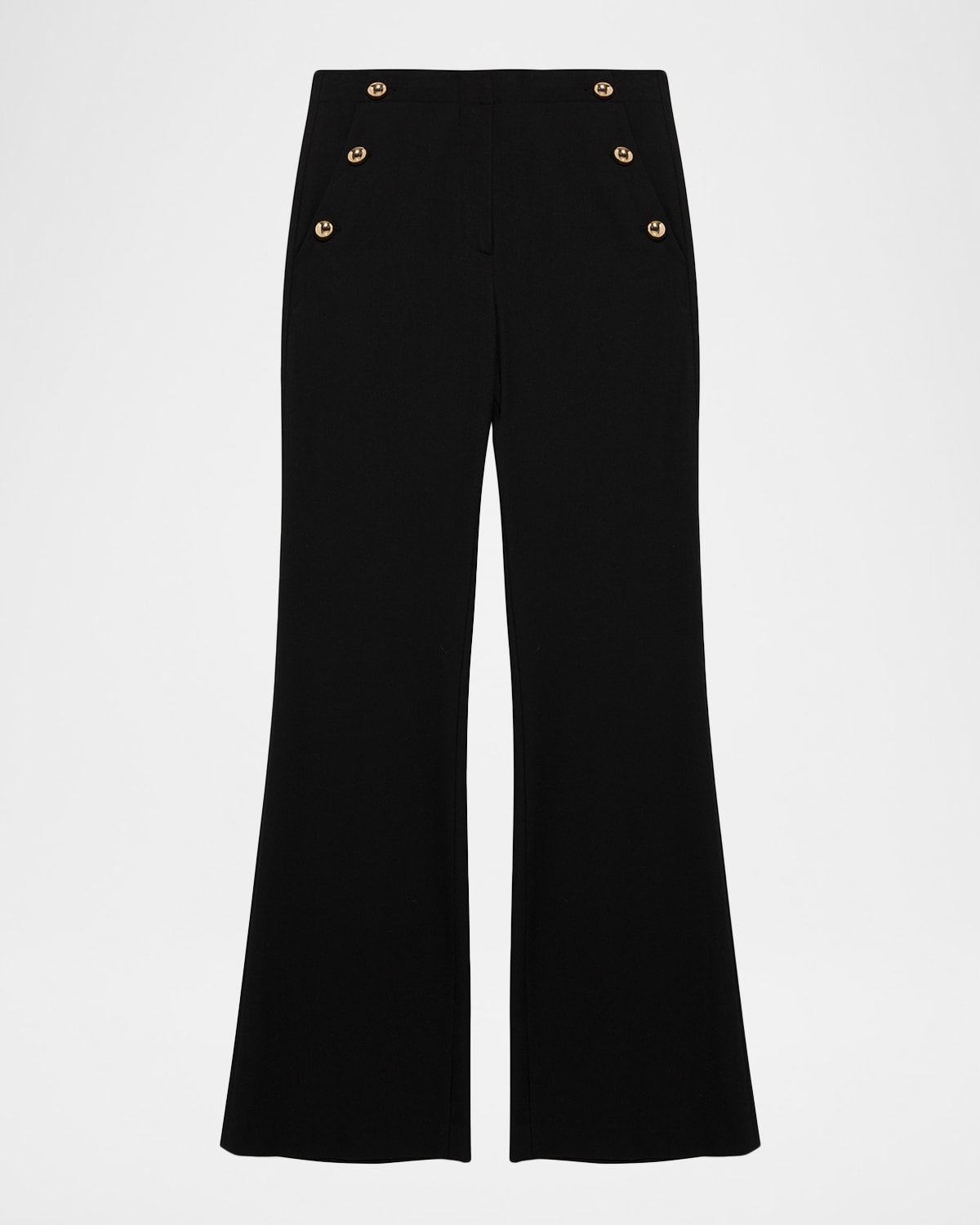 Simkhai Robin Button-embellishment Trousers In Black