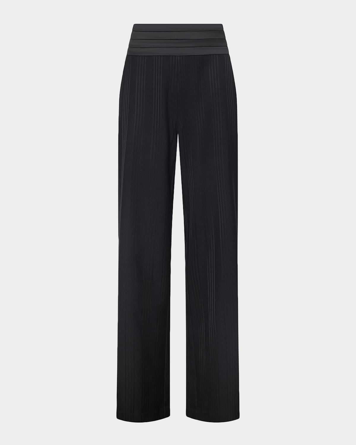 L'agence Minerva Cummerbund Trousers In Black
