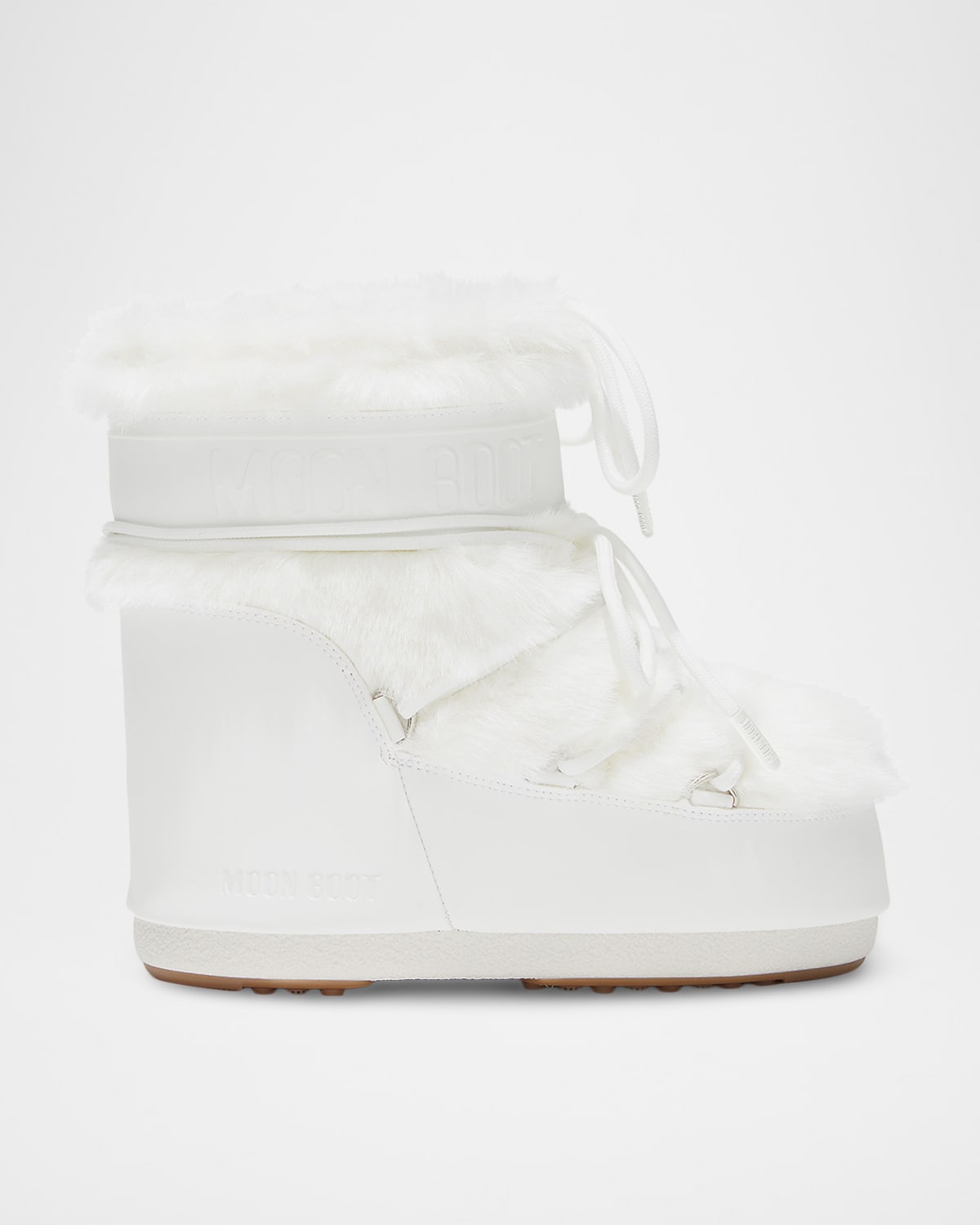 Moon Boot Womens Polyvinyl Cold Weather Ankle Boots In White