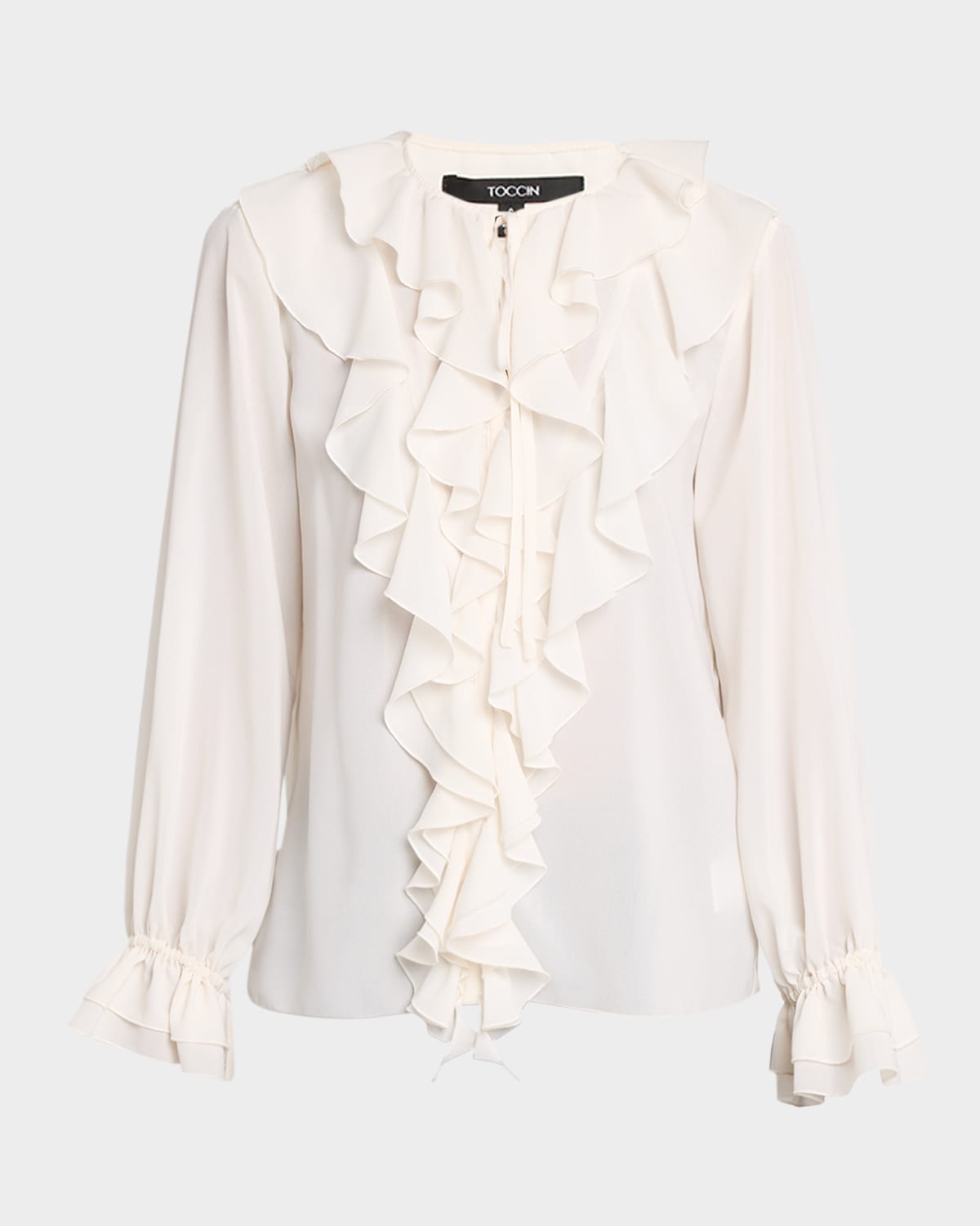 Toccin Tobi Ruffle Blouse In White