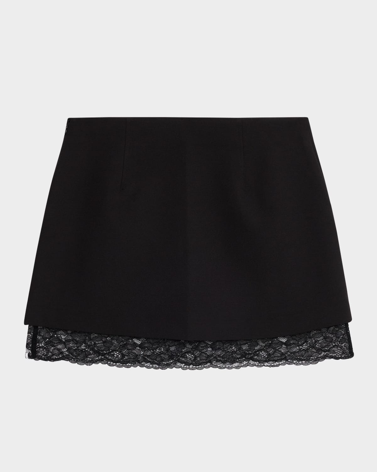 Toccin Leland Lace Combo Mini Skirt