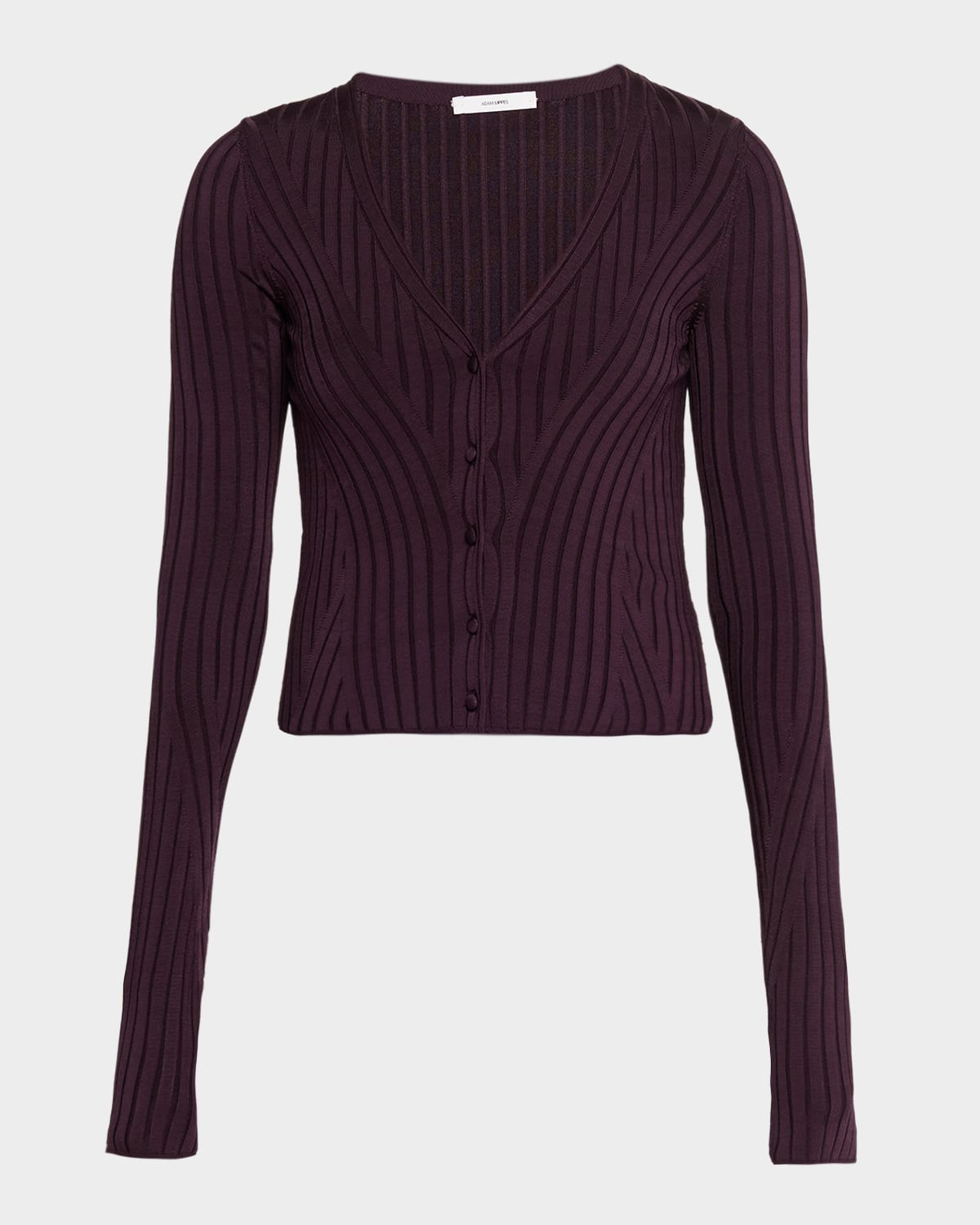 Adam Lippes Greer Cropped Knit Cardigan In Multi