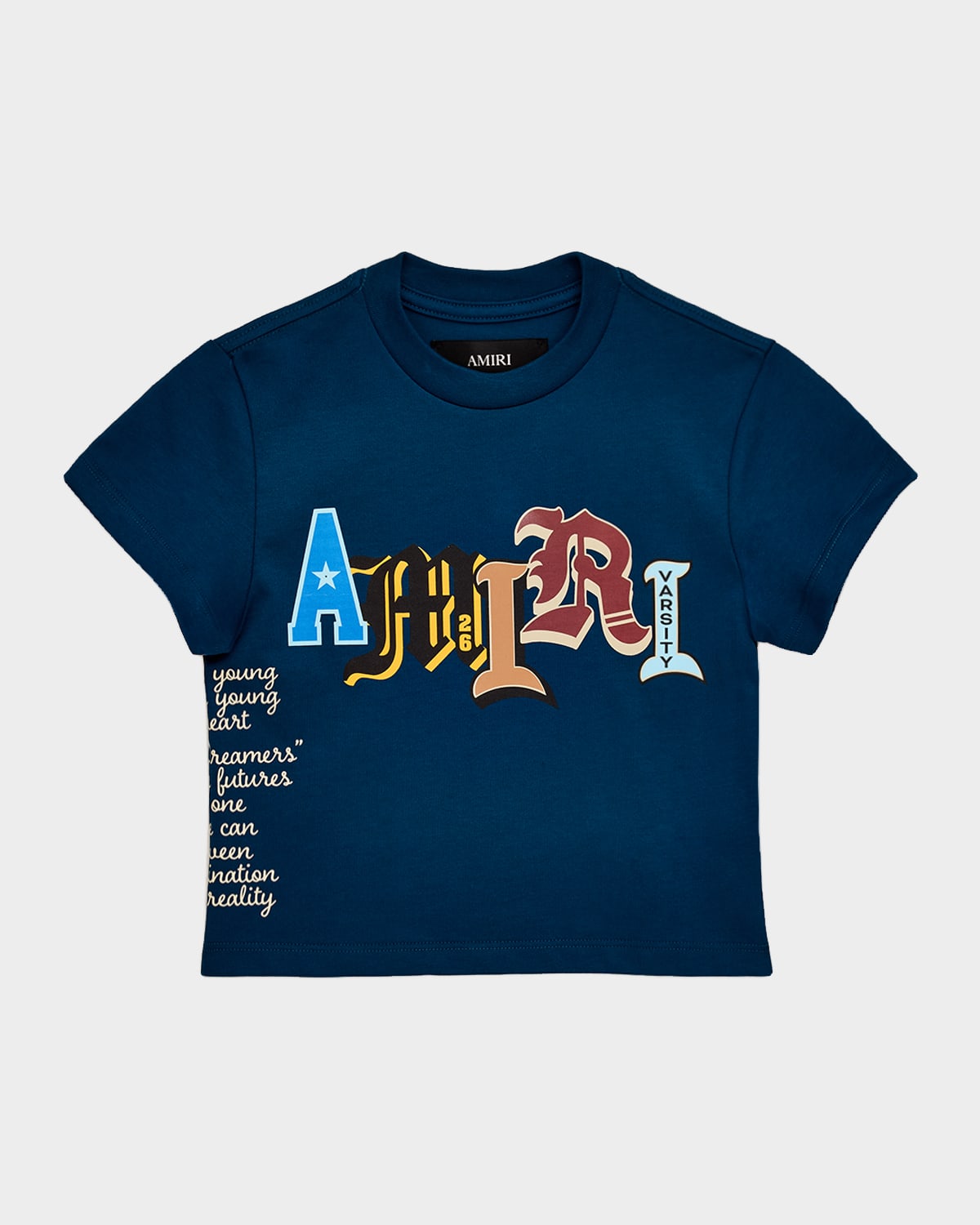 Amiri Kid 's Varsity Patch Cotton T-Shirt, Size 4-12