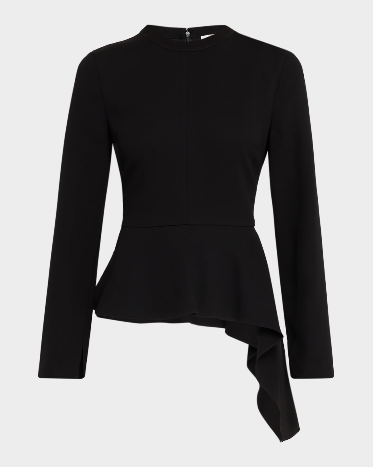 Simkhai Amberly Long-sleeve Pleated Mini Dress In Black