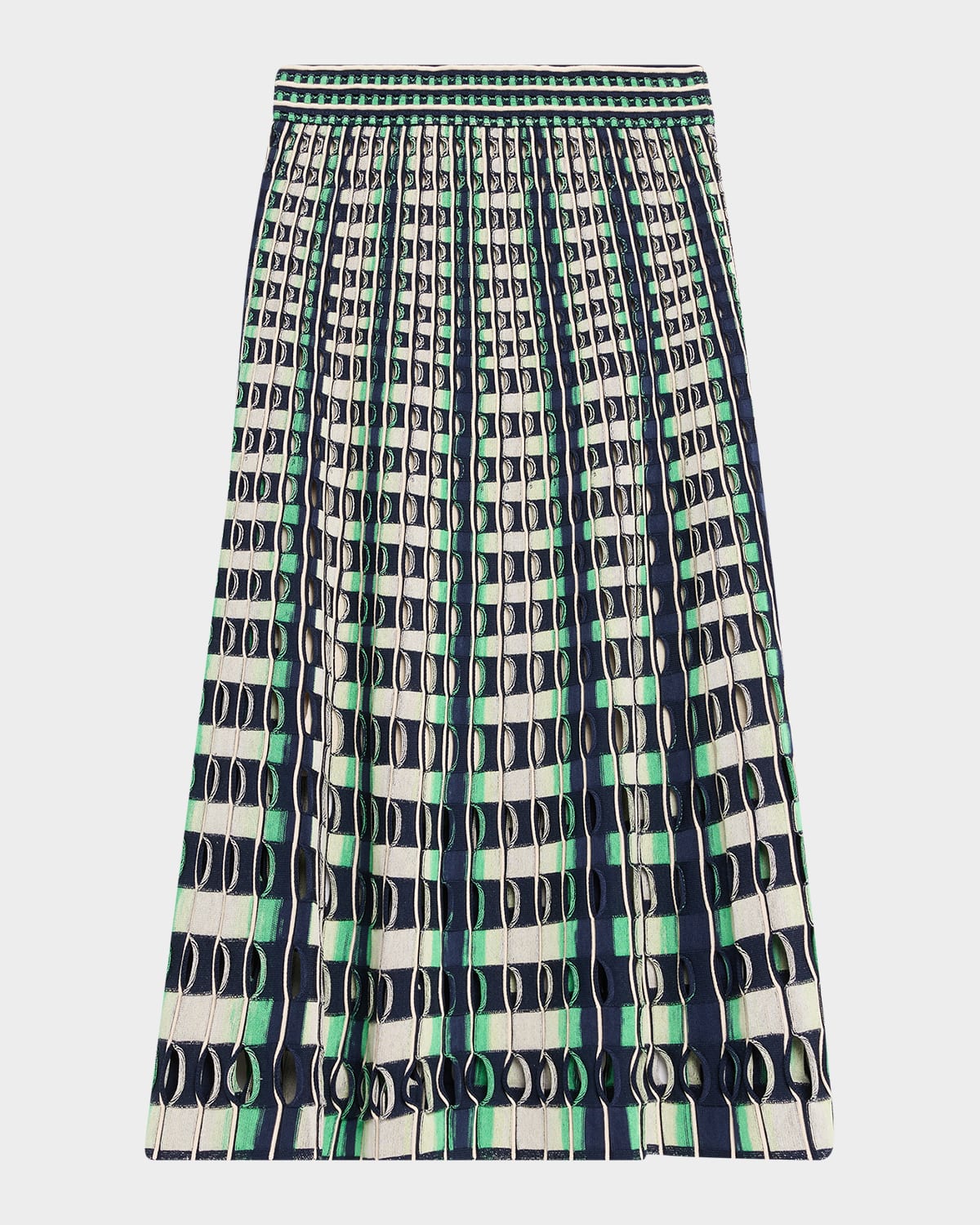 Simkhai Drue Openwork Midi Skirt In Multi