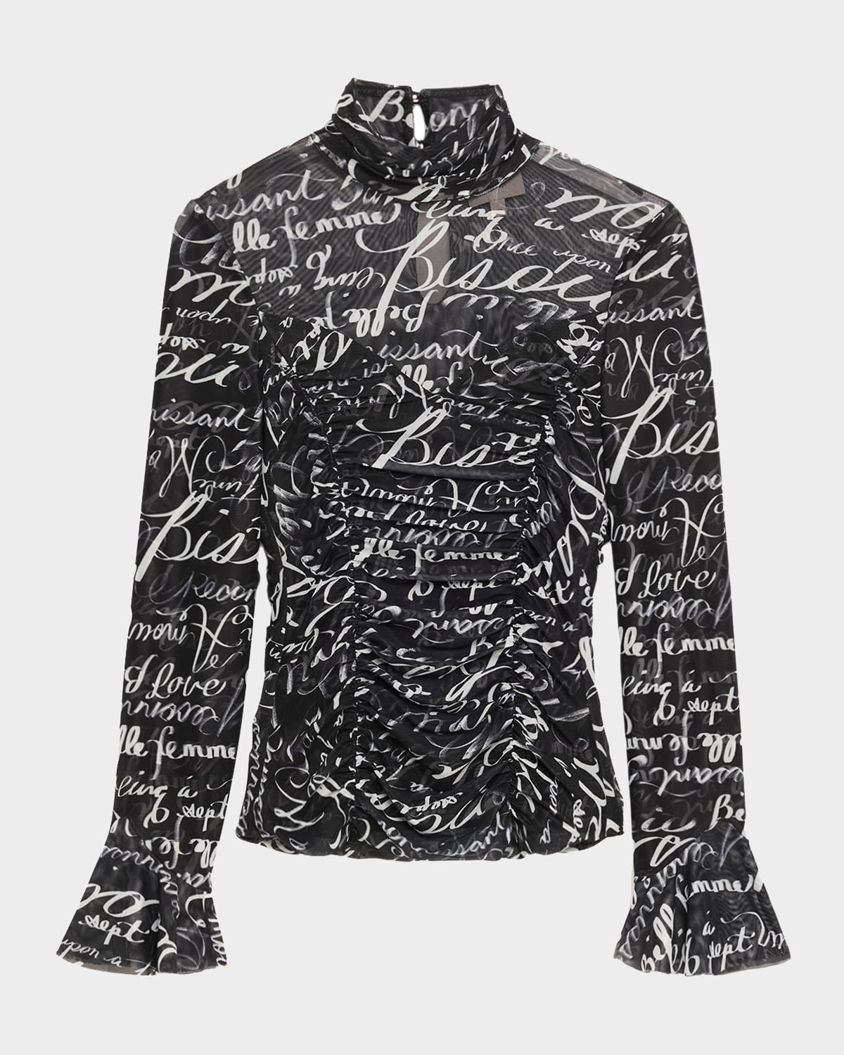 Cinq À Sept Lucy Love Journal Ruched Top