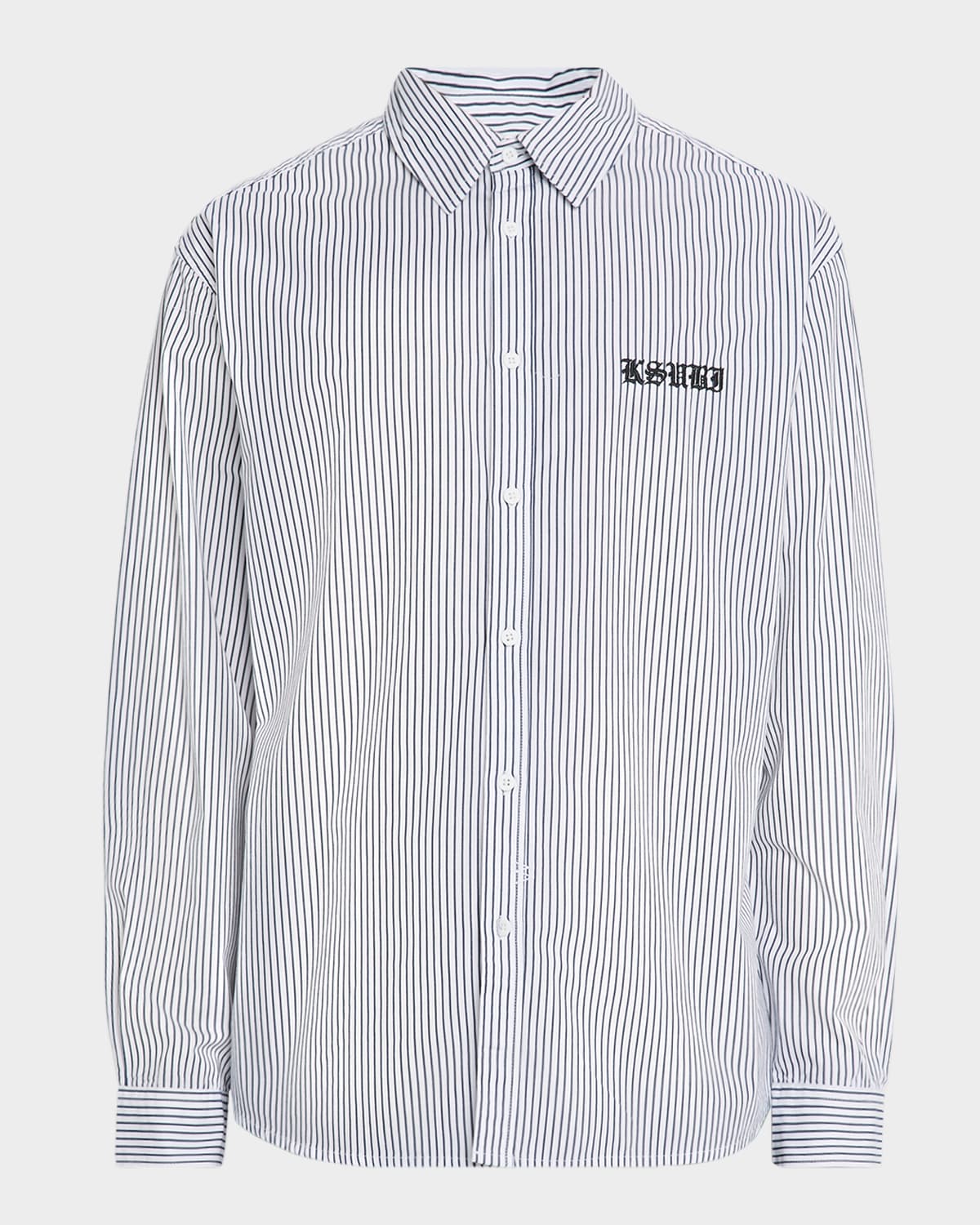 Ksubi Men 's Haunted Striped Button-Front Shirt