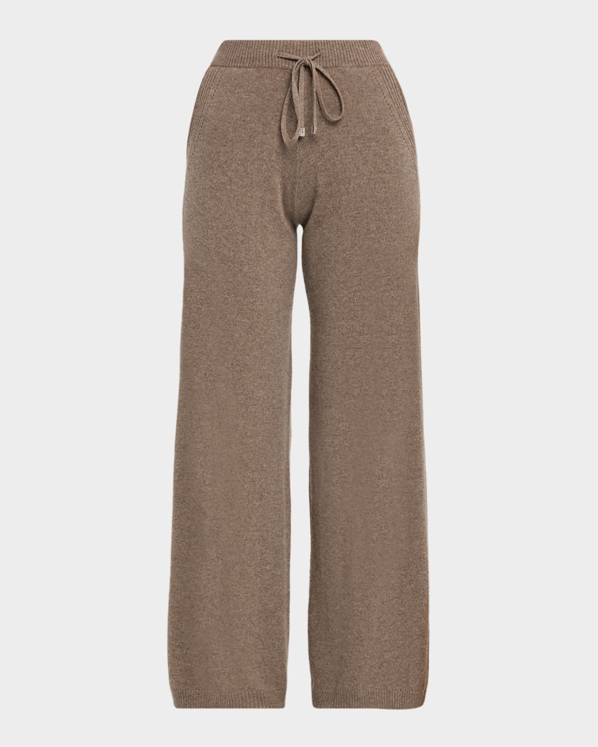 Purotatto Cashmere Wide-leg Pants In Brown