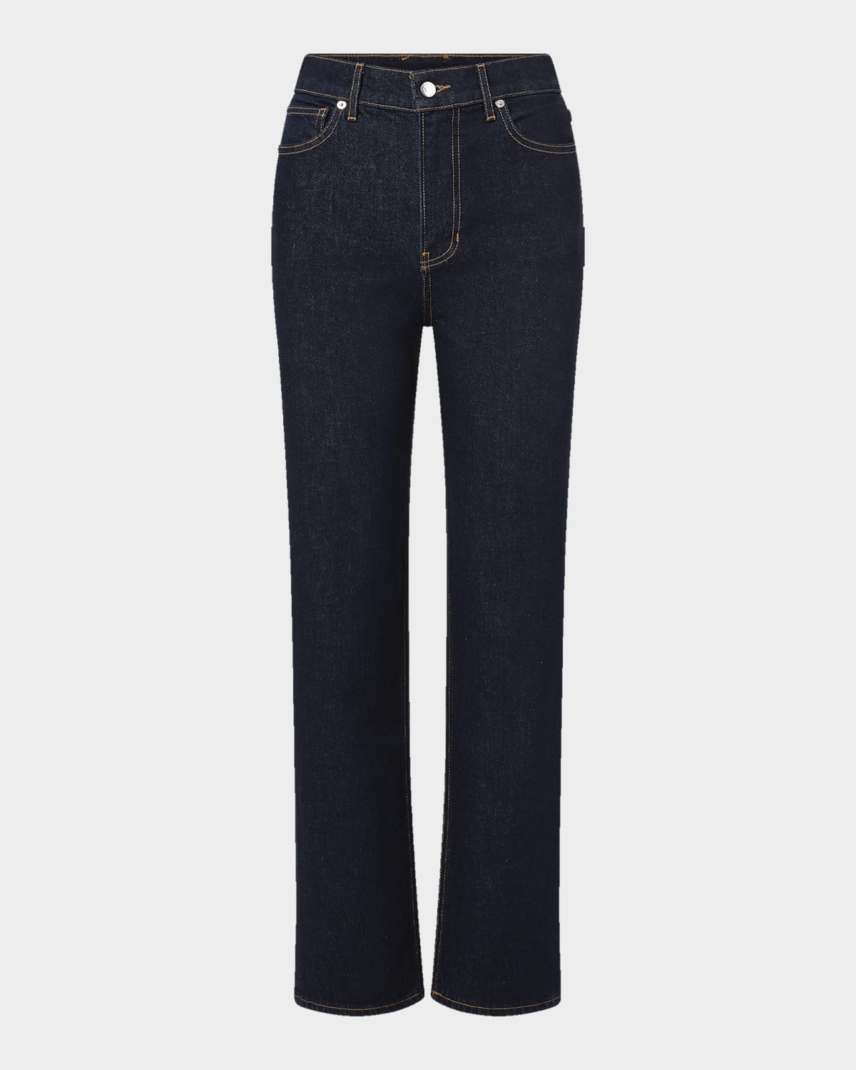 Veronica Beard Leah Mid-rise Straight Jeans In Blue