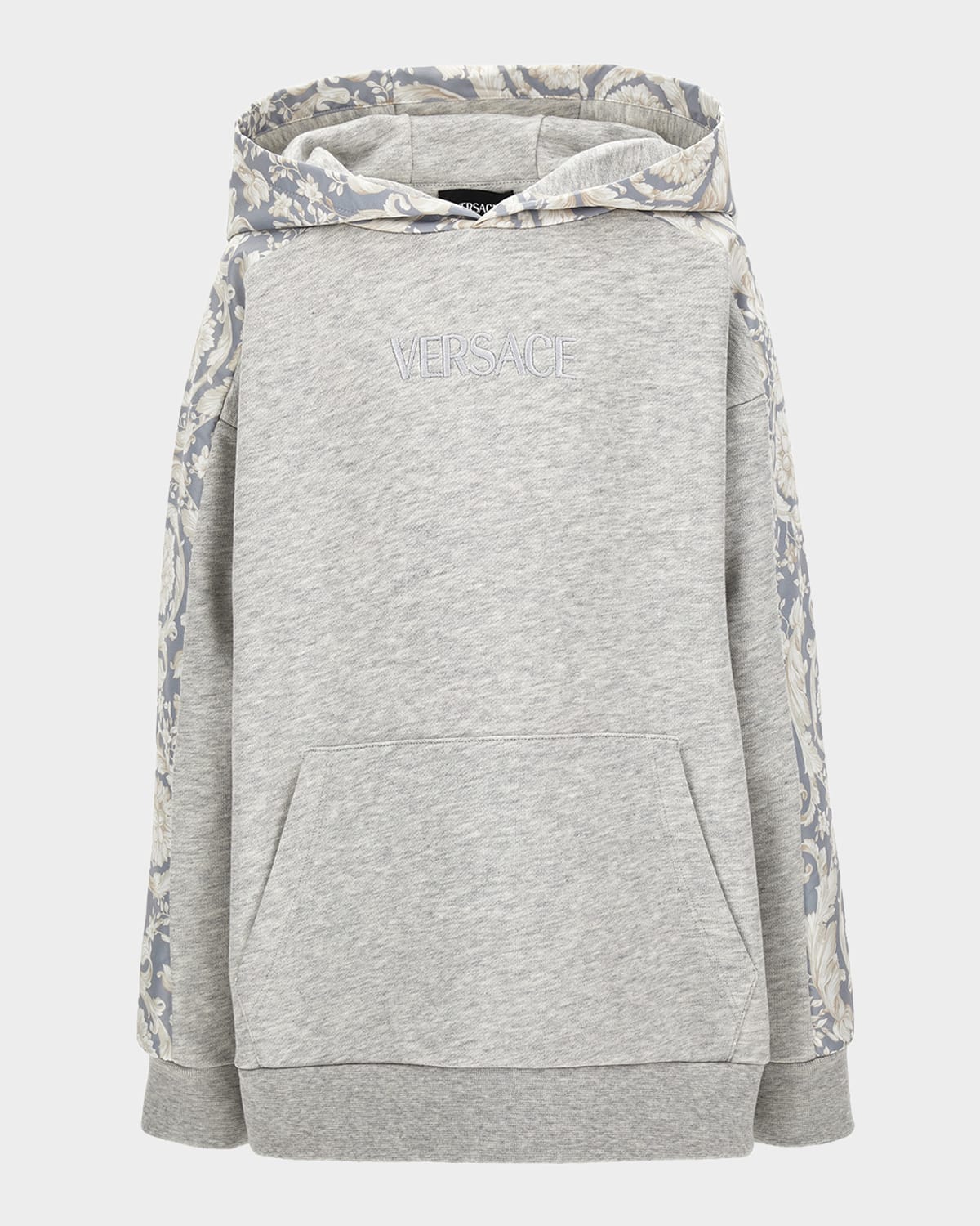 Versace Boy 's Barocco Paneled Cotton Hoodie, Size 6-14