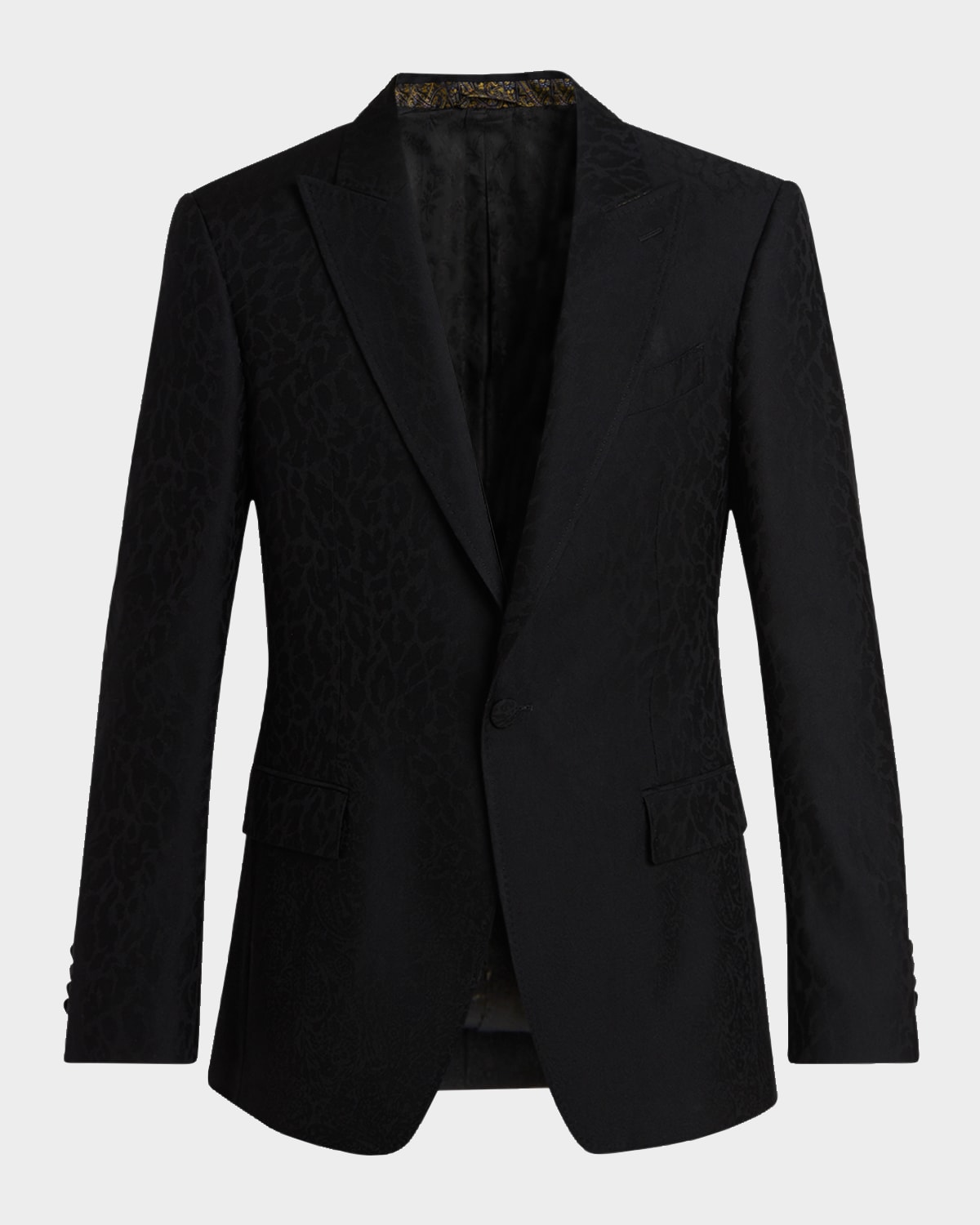 Etro Men 's Leopard-Jacquard Single-Breasted Sport Coat