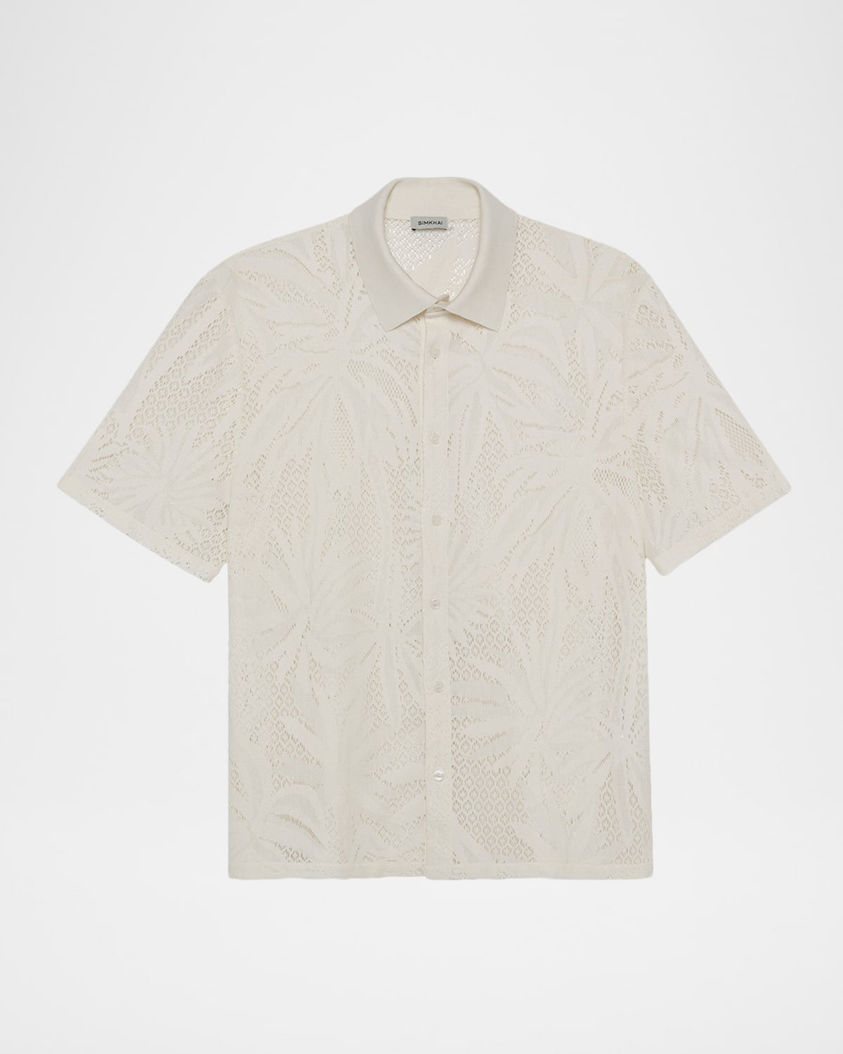 SIMKHAI Men 's Conrad Lace Button-Front Shirt