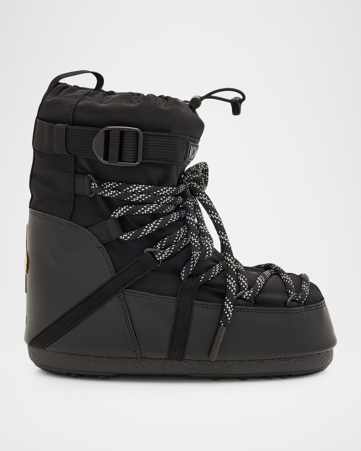 Moncler X Moon Boot Icon Low Padded Snow Boots In Black