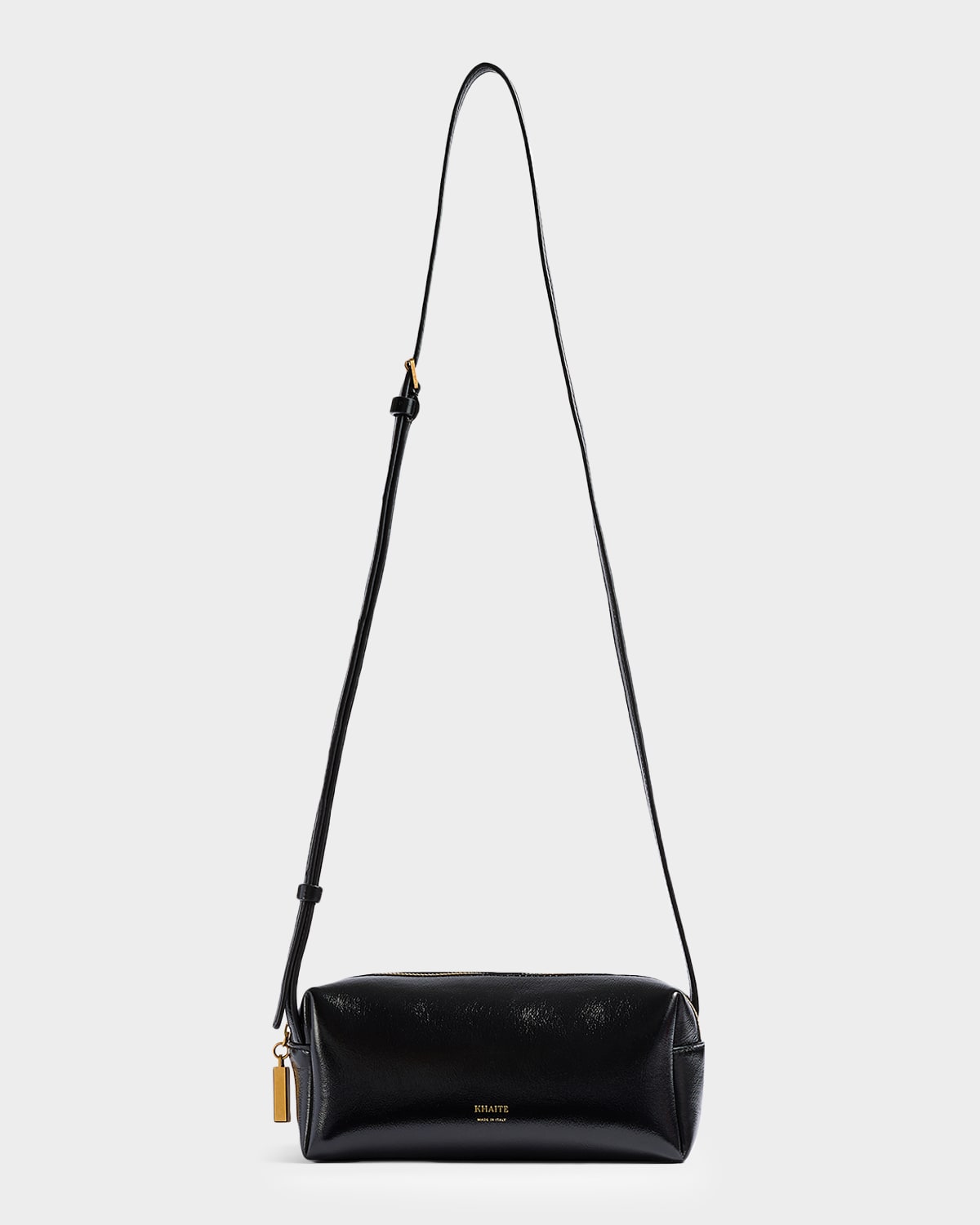 Khaite Kye Mini Calfskin Leather Crossbody Bag In Black