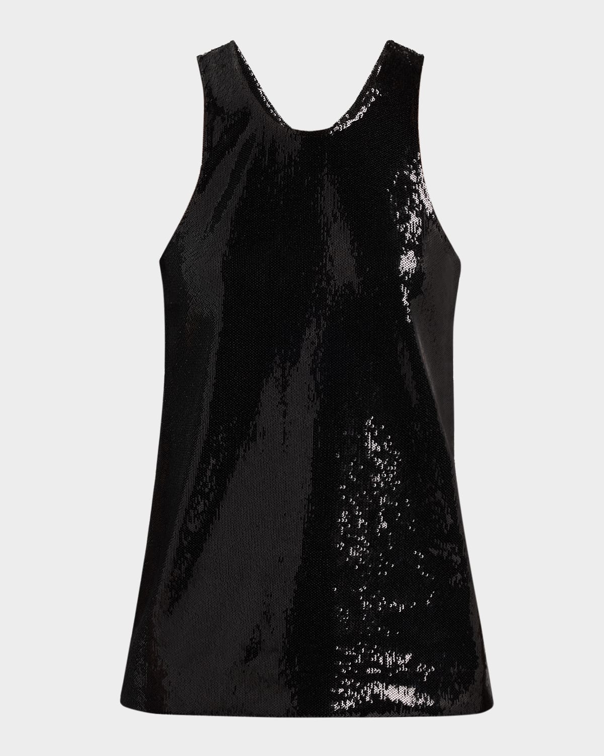 Toteme Curved Sequined Tank Top