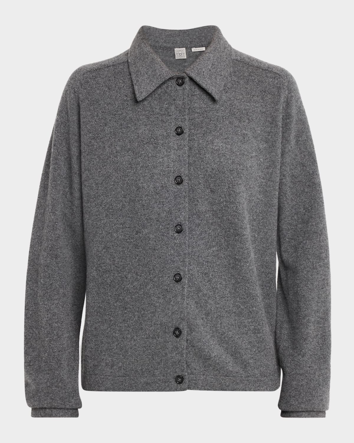 Totême Raglan-sleeve Cashmere Cardigan In Gray