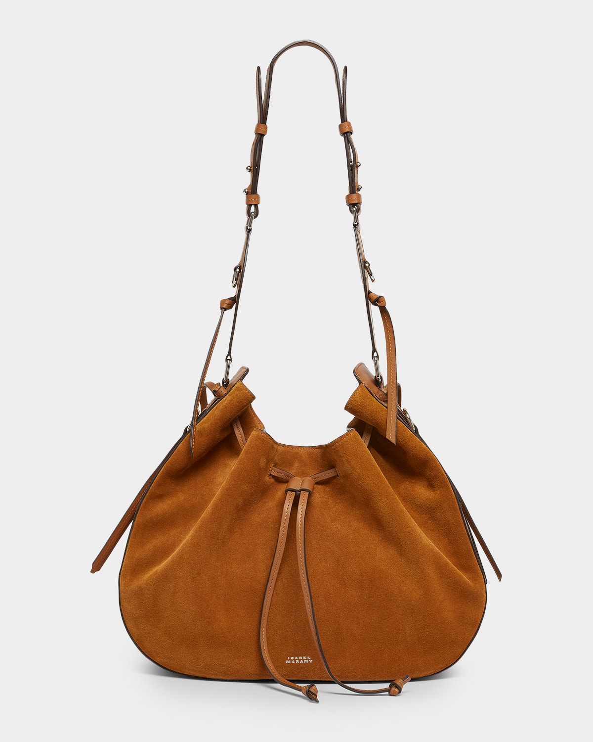 Isabel Marant Bolton Drawstring Suede Hobo Bag