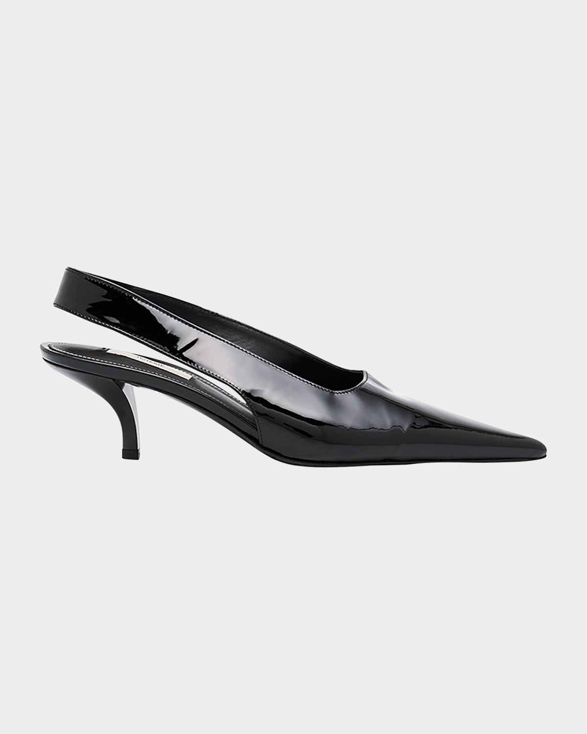 Totême Patent Leather Slingback Pumps In Black