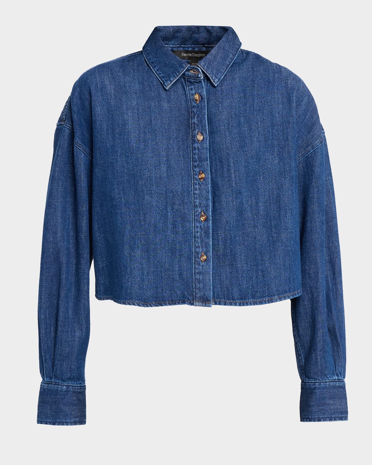 Favorite Daughter The Crop Ex-Boyfriend Denim Shirt