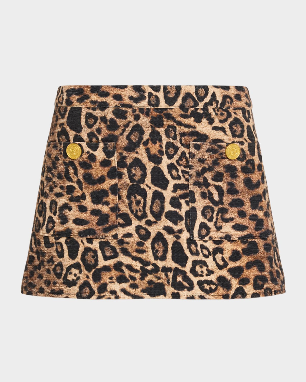 L'agence Nyx Leopard Tweed Cropped Jacket In Brown