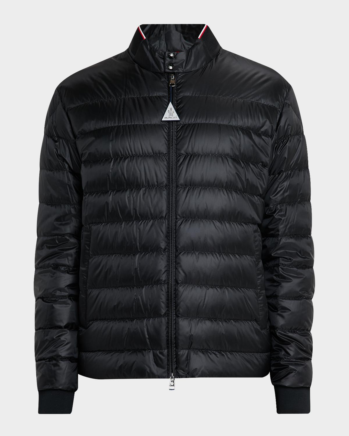 Men's Quilted Nylon Short Down Jacket