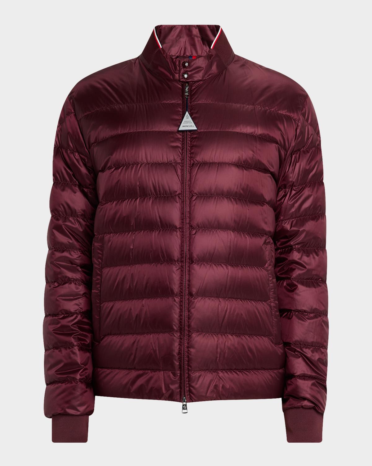 Men's Quilted Nylon Short Down Jacket