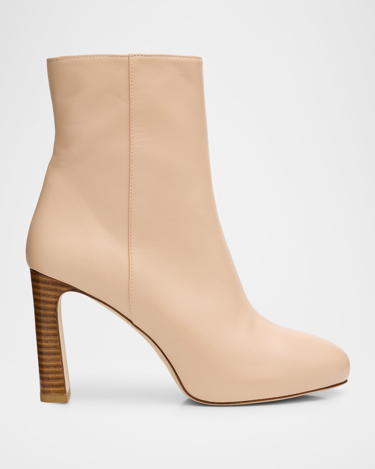 Stuart Weitzman 90mm Babette Leather Platform Booties