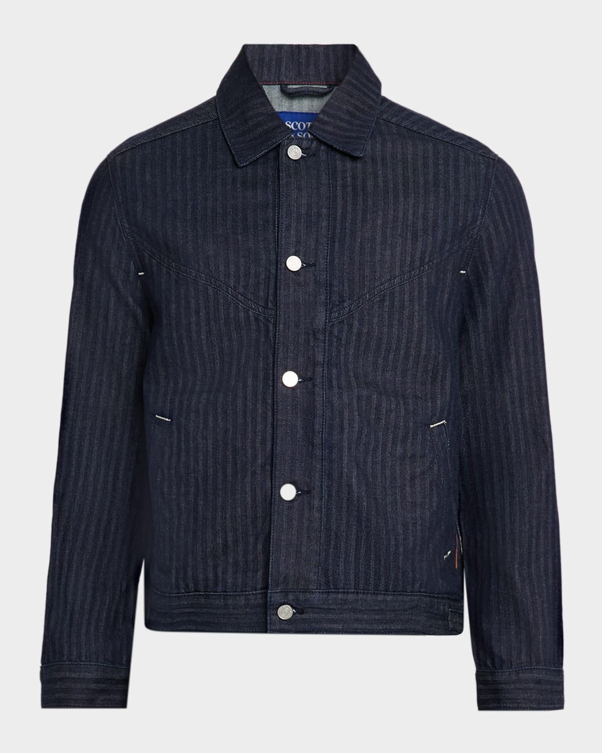 Scotch & Soda Men 's Western Denim Trucker Jacket