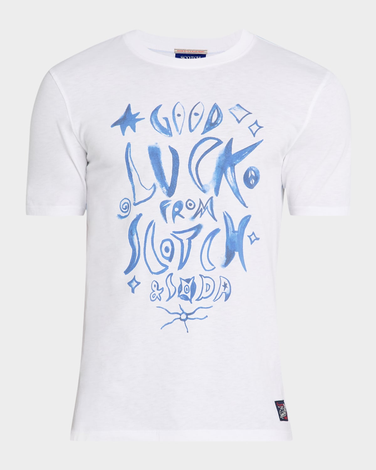 Scotch & Soda Men 's Logo Artwork T-Shirt