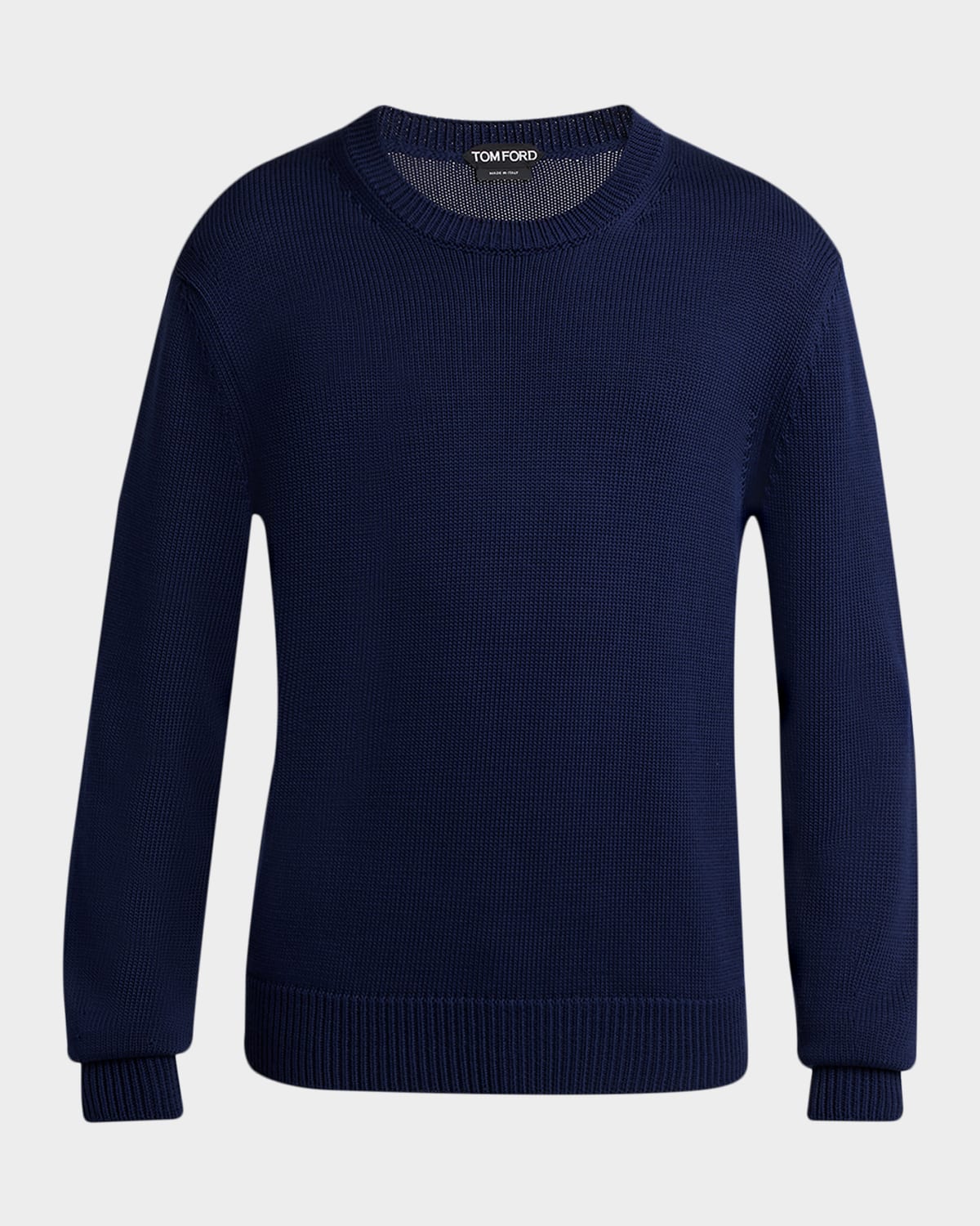 TOM FORD Men 's Cotton and Silk Knit Crewneck Sweater