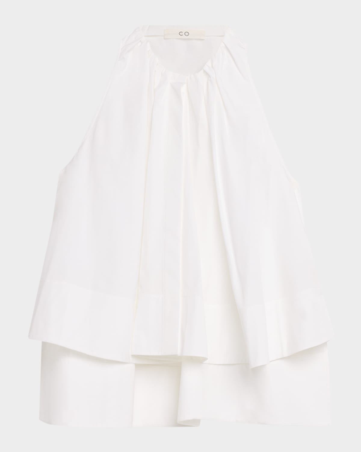 Co Sleeveless Gathered Tunic Shirt