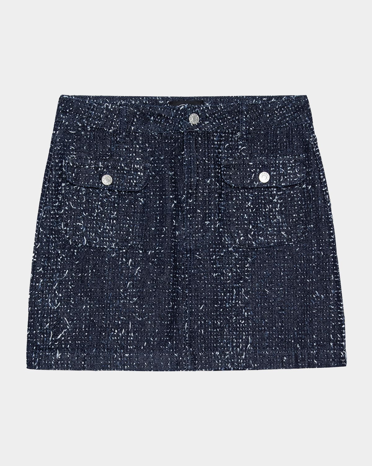 Rails Abbot Tweed Denim Mini Skirt
