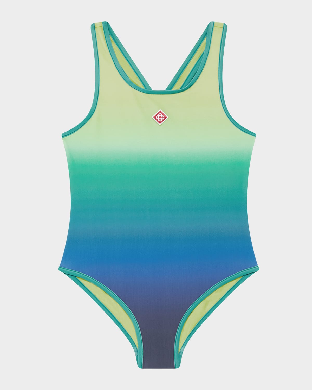 CASABLANCA Girl 's Gradient-Print One-Piece Swimsuit, Size 3-14