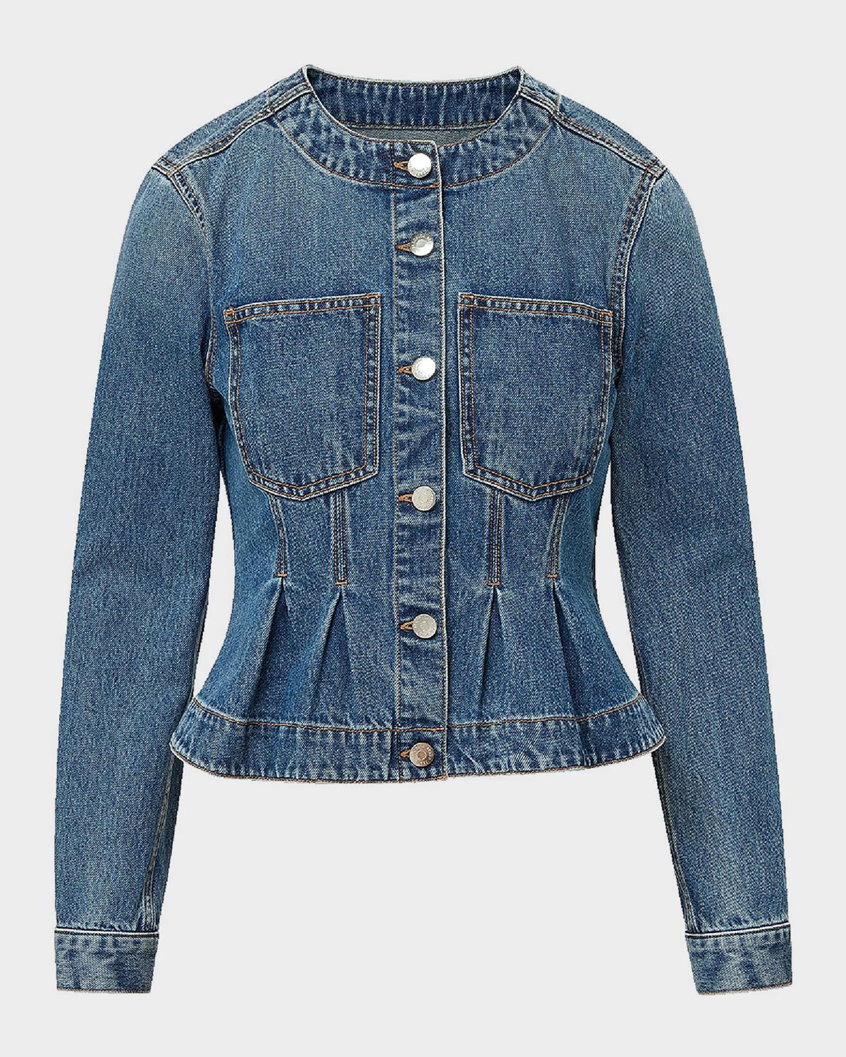 Zahara Denim Peplum Jacket