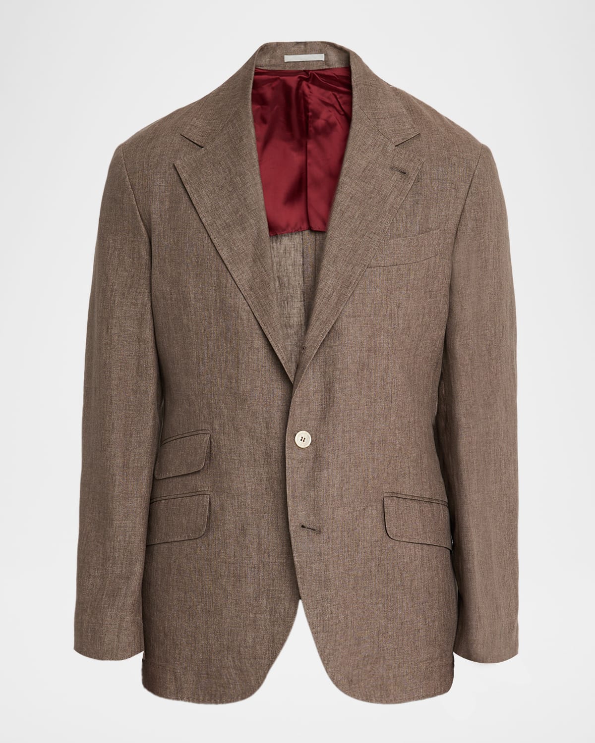 Brunello Cucinelli Men 's Linen Deconstructed Suit Jacket