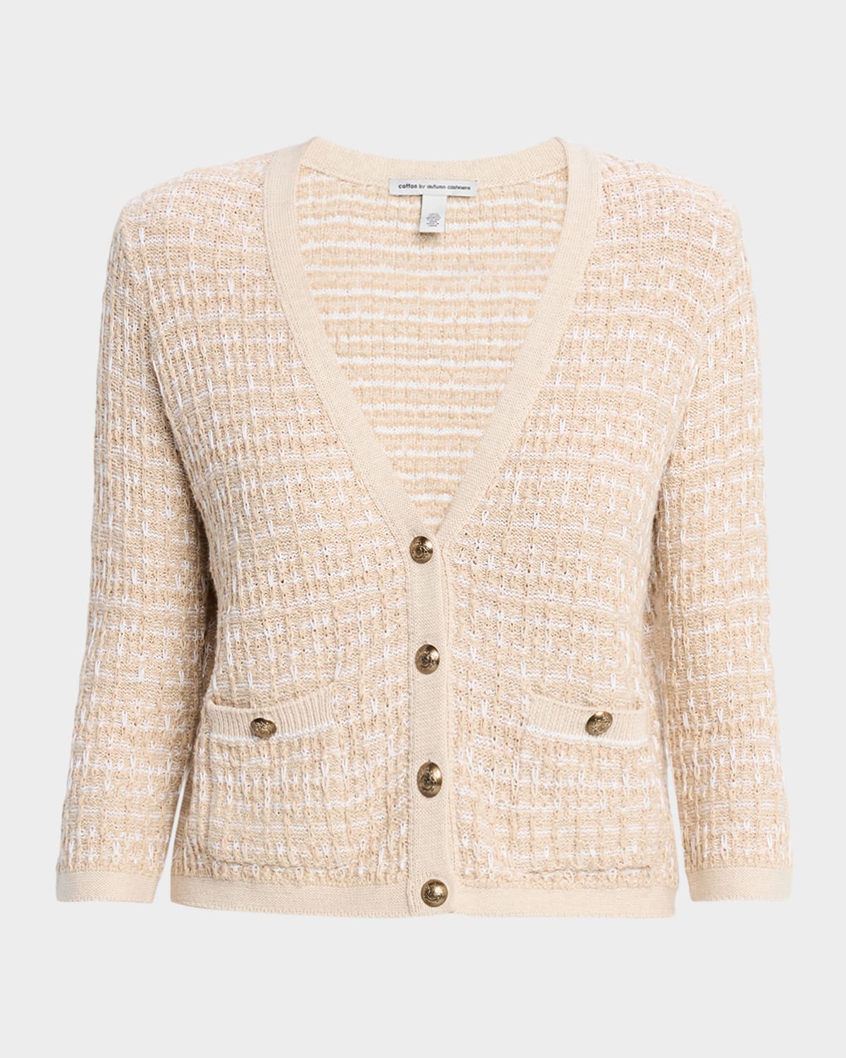 Autumn Cashmere Button-Down Cotton Knit Cardigan