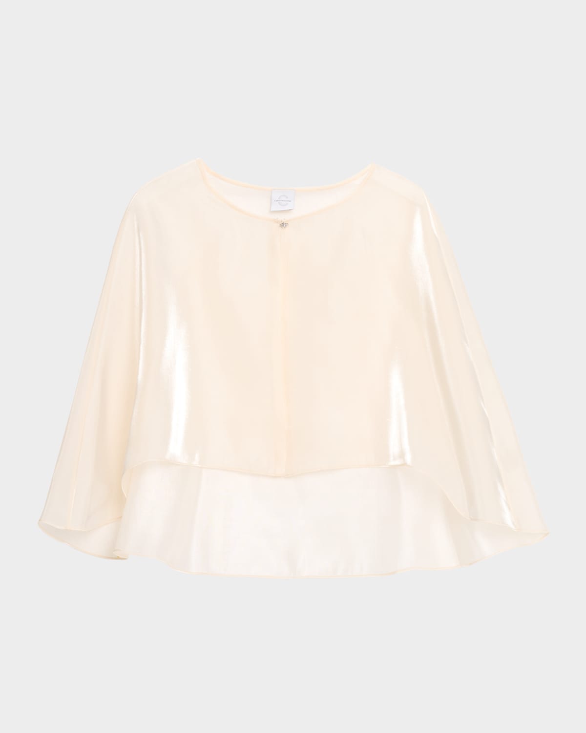 Carolyn Rowan Hi-low Open-front Cape In White