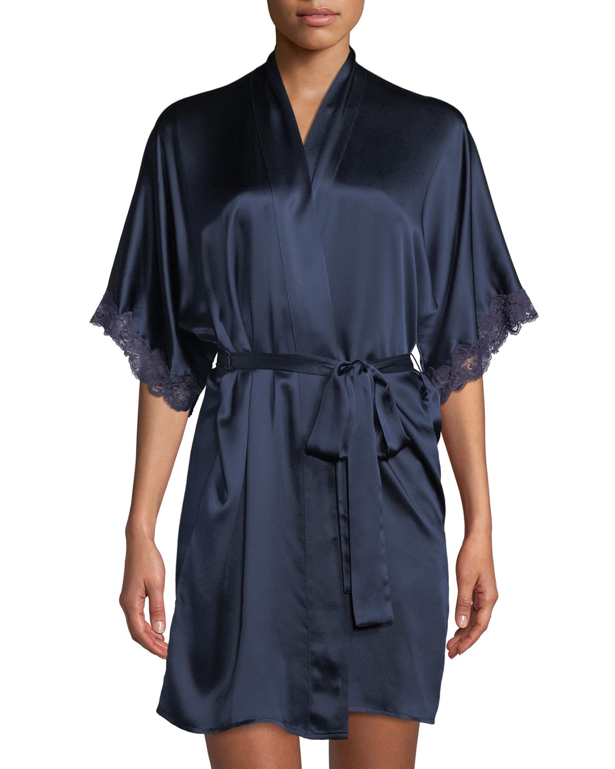 Christine Lingerie Bijoux Short Silk Robe
