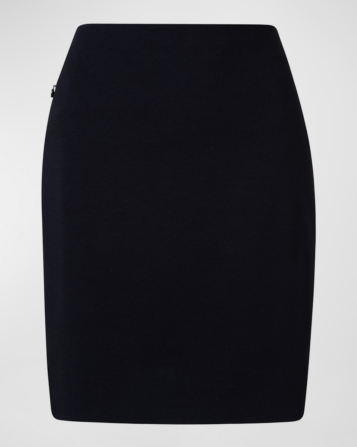 Short Stretch-Jersey Skirt, Black