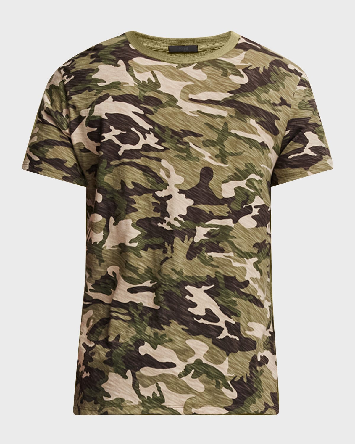 Shop Atm Anthony Thomas Melillo Slub Jersey Crewneck T-shirt In Classic Camo