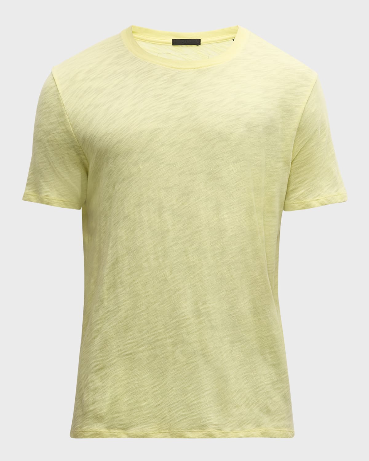 Atm Anthony Thomas Melillo Slub Jersey Crewneck T-shirt In Yellow
