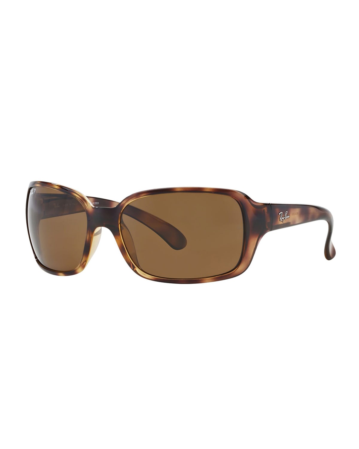 Ray Ban Square Monochromatic Propionate Sunglasses In Light Havana