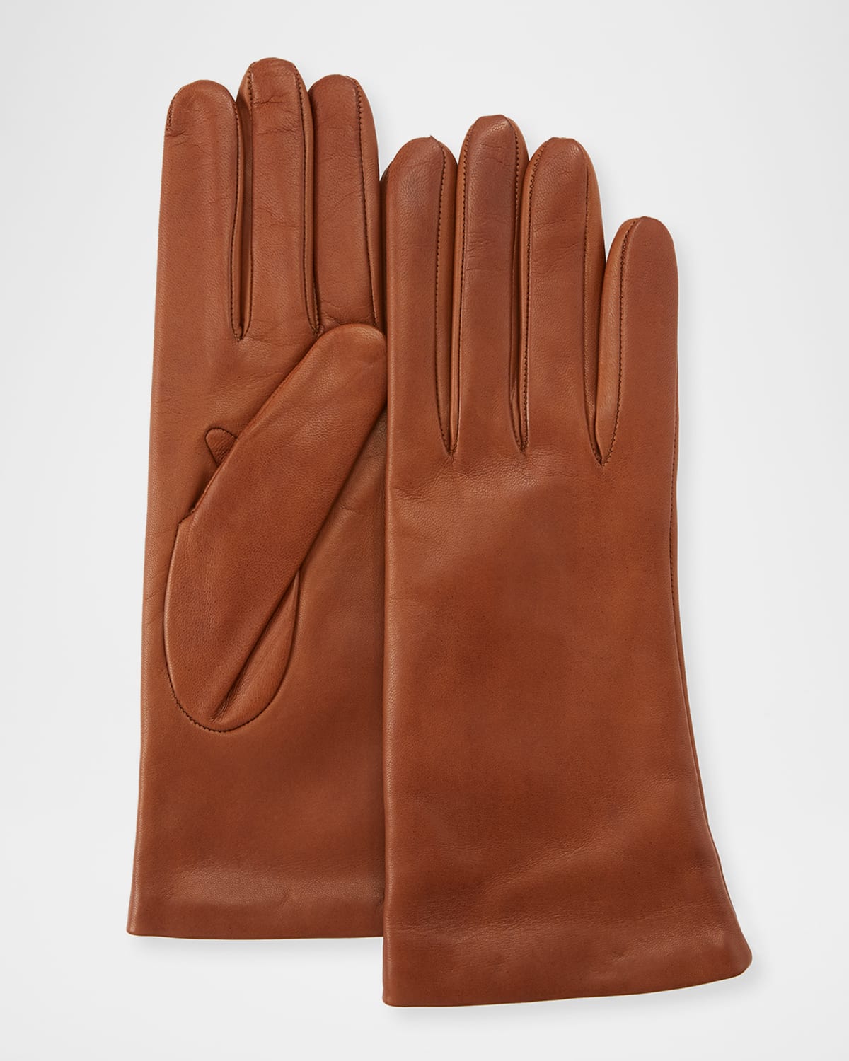 Cashmere-Lined Napa Leather Gloves