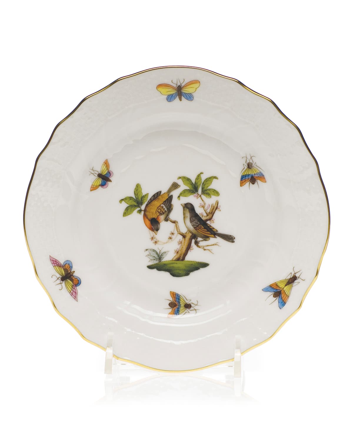 Shop Herend Rothschild Bird Bread & Butter Plate #12 In No-color