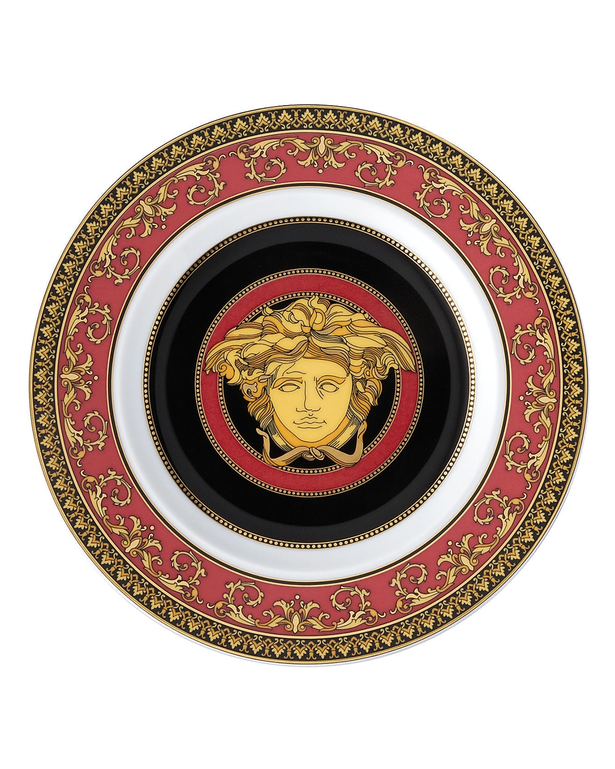 Shop Versace Medusa Bread & Butter Plate In Red